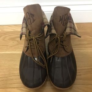 MRT Monogrammed Duck Boots